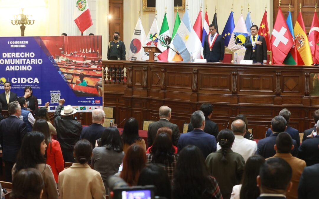 Se inauguró en Lima el I Congreso Mundial de Derecho Comunitario Andino